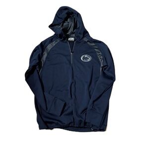 Colosseum Penn State Hooded Navy Blue Sweatshirt Medium Hoodie Gathered Waist